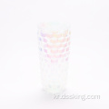 500ml New Design Rivet Shape Rhomboid 패턴 스타일 물병 재사용 가능한 플라스틱 컵